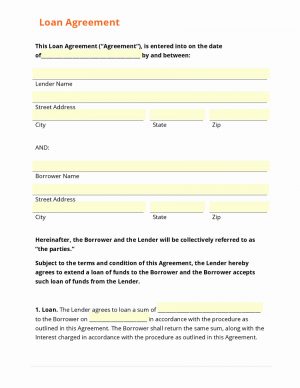 Personal Loan Agreement Template Free Personal Loan Agreement Template Luxury Simple Loan Agreement