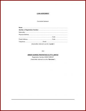 Personal Loan Agreement Template Personal Loan Agreement Draft 23368 Personal Loan Contract Agreement