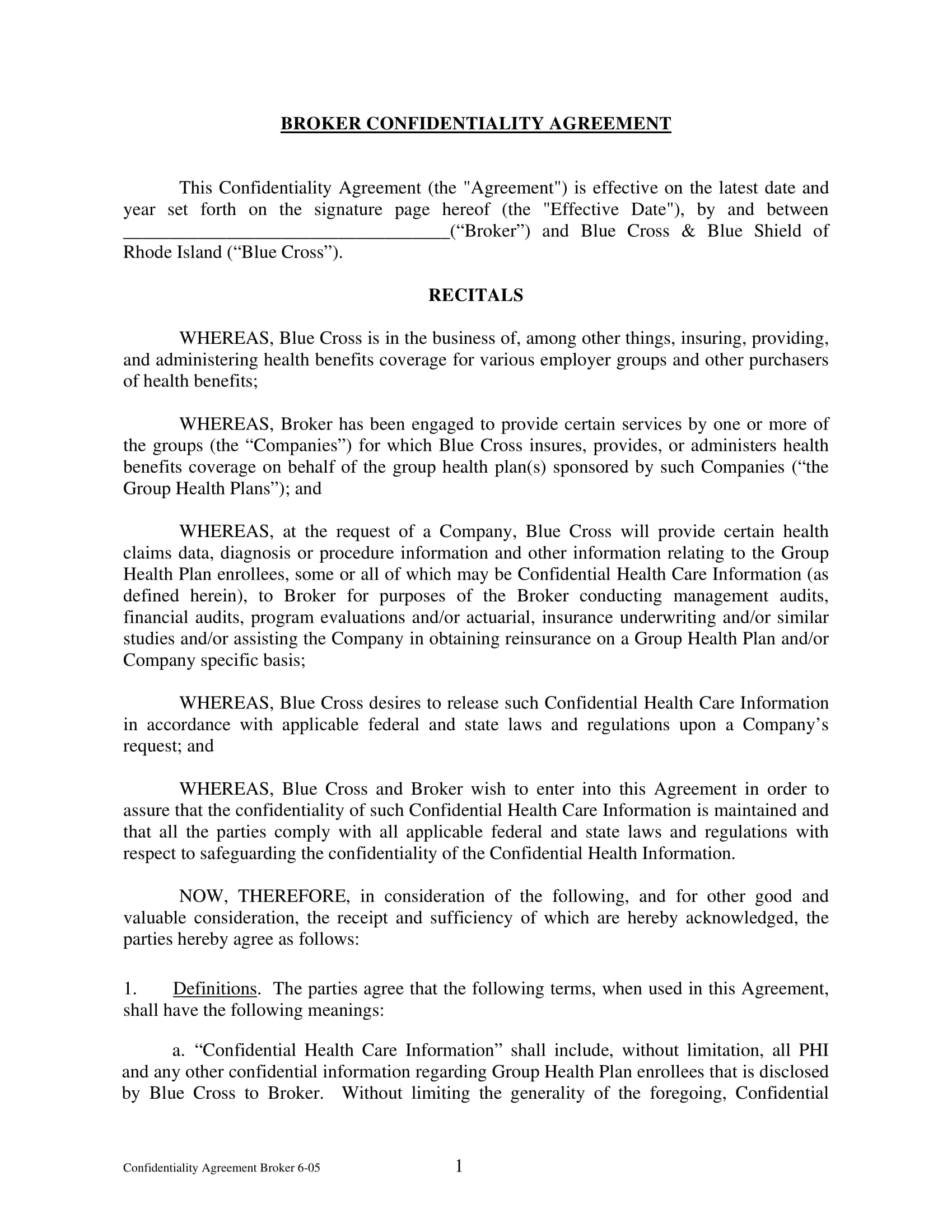 Phi Confidentiality Agreement 10 Confidentiality Agreement Contract Forms Pdf