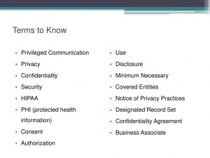 Phi Confidentiality Agreement Confidentiality Security Of Protected Health Information Ppt