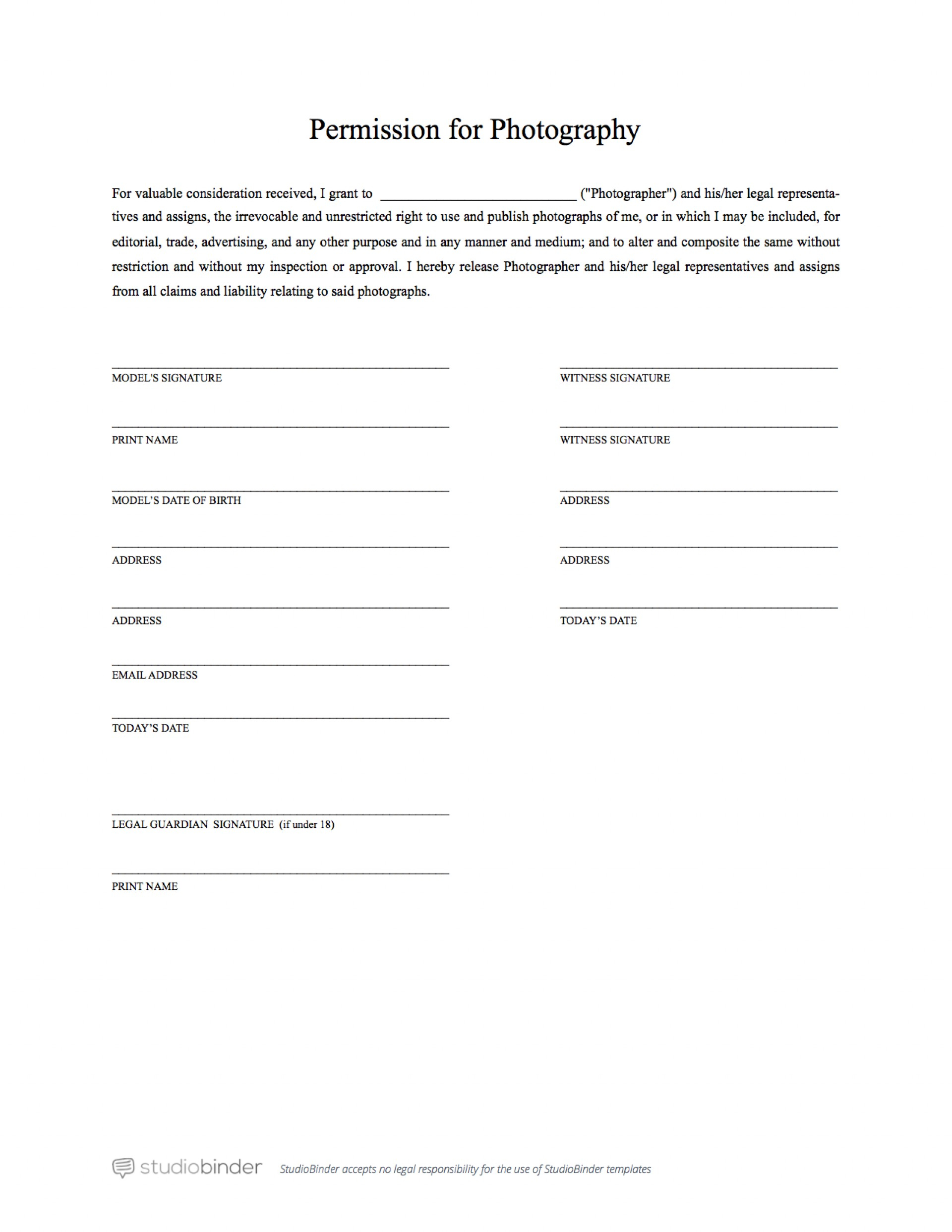 Portrait Agreement Form 017 Photography Contract Template Pdf Ideas Wedding Agreement Form