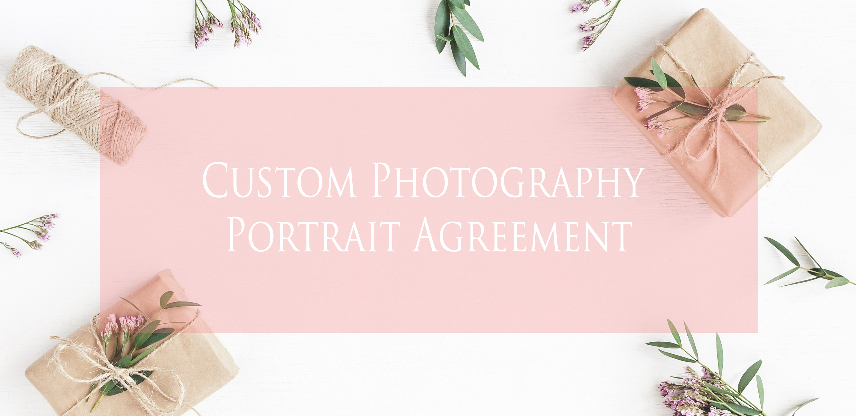 Portrait Agreement Form Portrait Agreement A Form For Your Clients