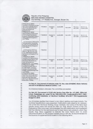 Pre Bid Agreement Procurement Of Goods On January 22 2019 Butuan