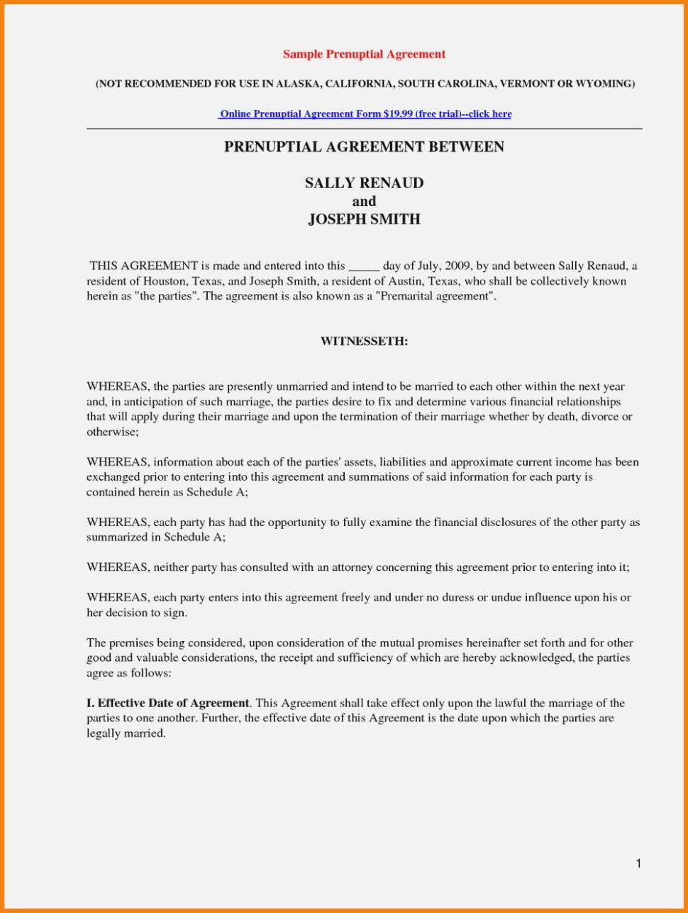 Prenuptial Agreement Form Pdf Free Printable Prenuptial Agreement Form Ataumberglauf Verband