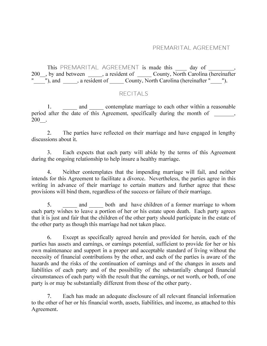Prenuptial Agreement New York 30 Prenuptial Agreement Samples Forms Template Lab