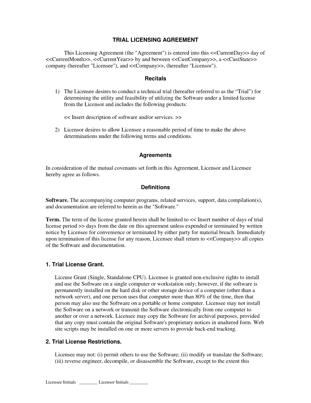 Product Purchase Agreement Template Software Purchase Agreement