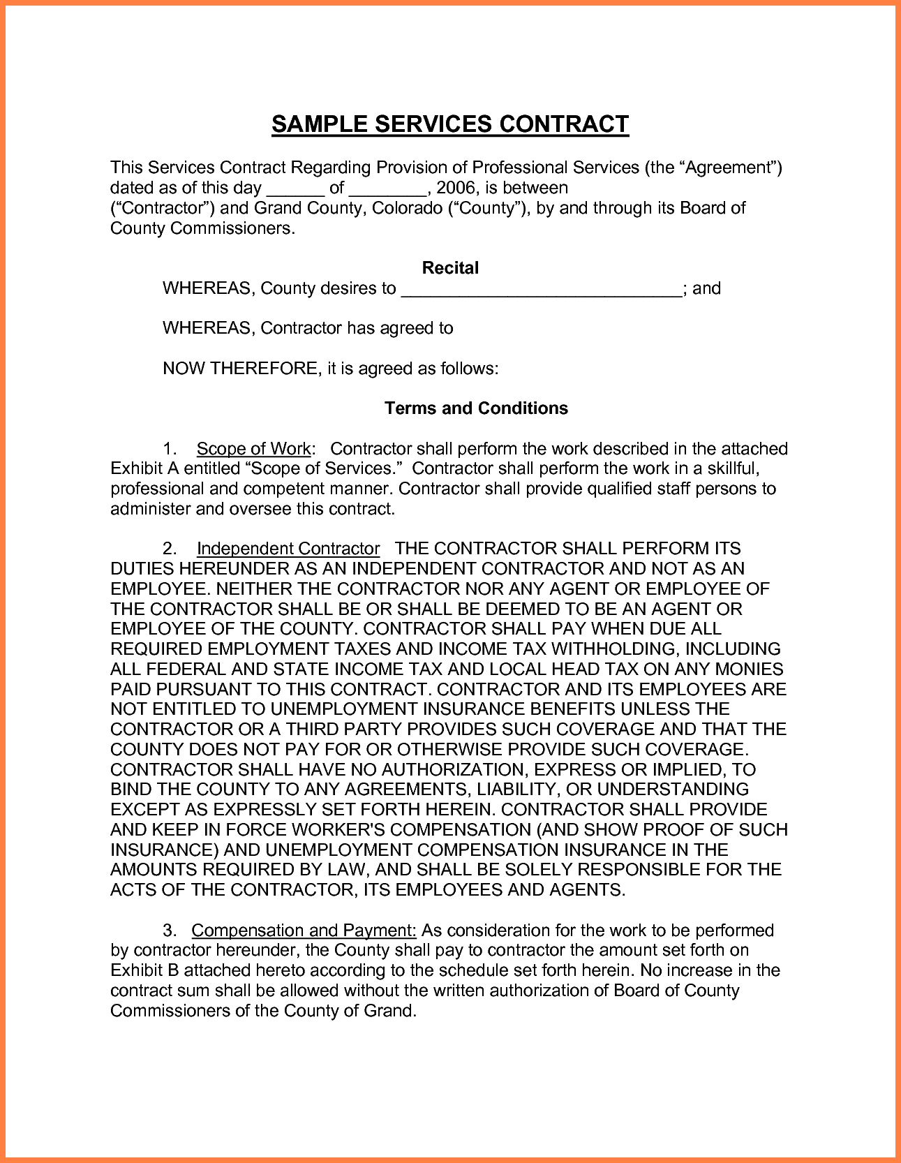 Professional Services Agreement 005 Template Ideas Professional Services Agreement Managed Service