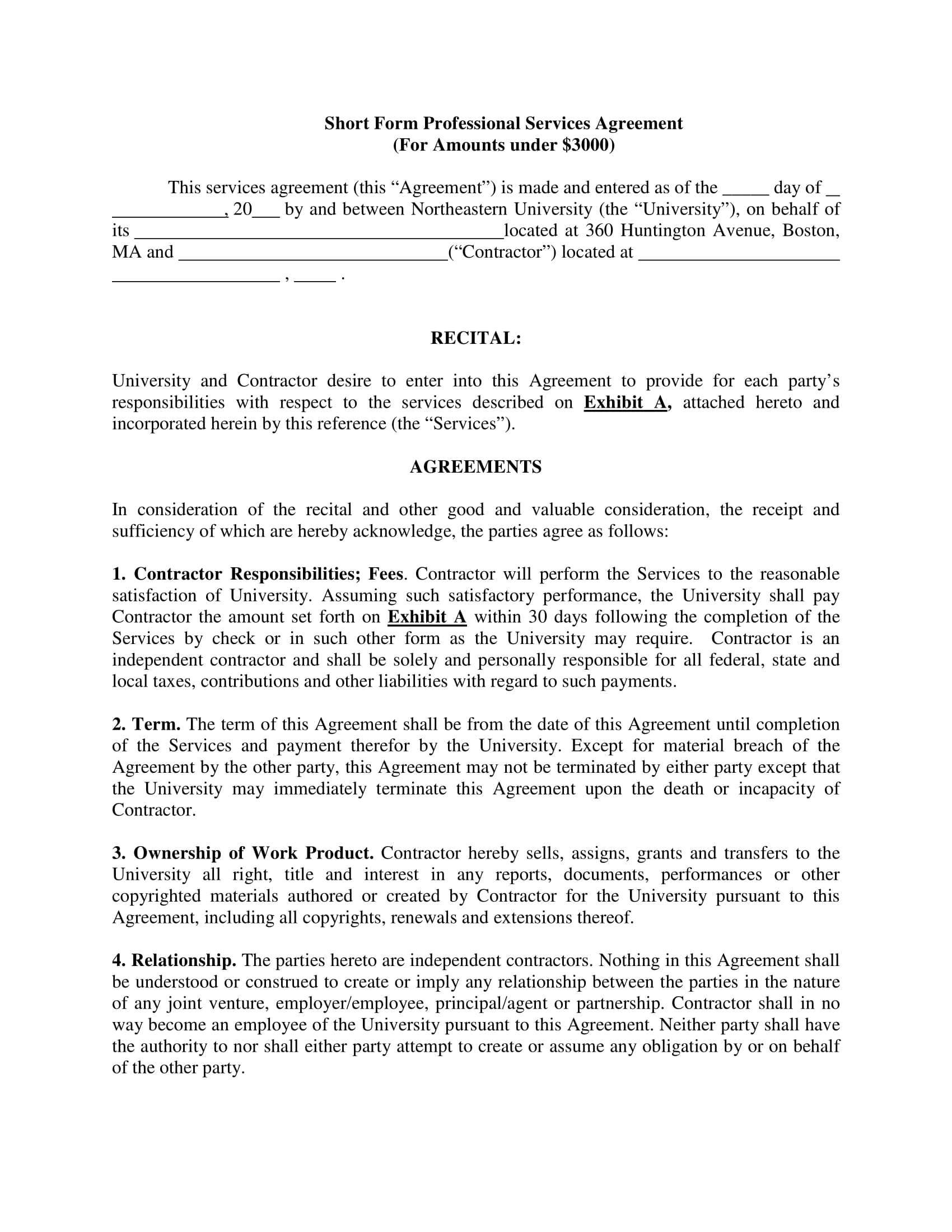 Professional Services Agreement 11 Service Agreement Contract Template Examples Pdf Word Google