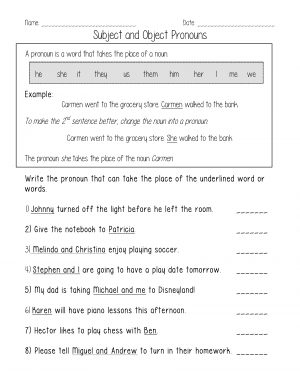 Pronoun Antecedent Agreement Worksheet 9 Best Images Of Antecedent Worksheets For 5th Grade Pronoun