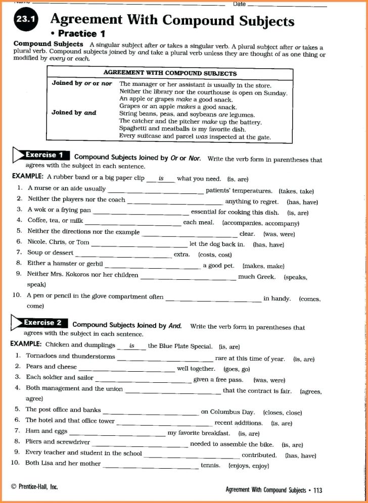 Pronoun Antecedent Agreement Worksheet Pronoun Antecedent Agreement 