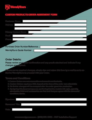 Purchase Order Agreement Order Details Terms And Conditions