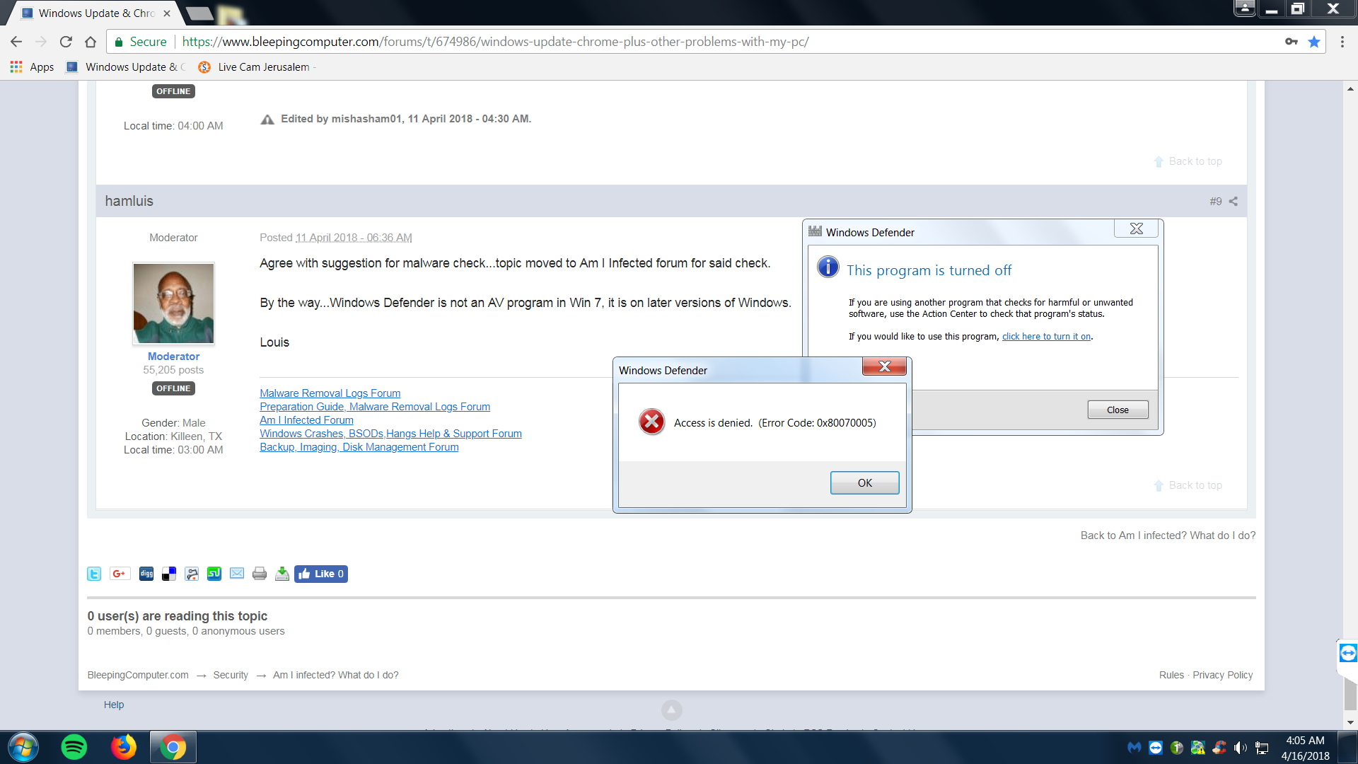 Qualxserv Service Agreement Windows Update Chrome Plus Other Problems With My Pc Am I