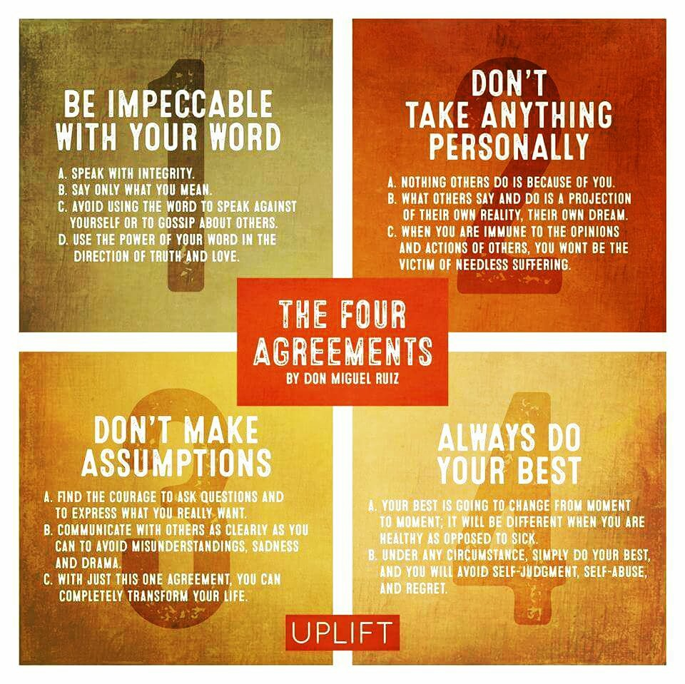 Quotes On Agreement Benny Christian On Twitter The Four Agreements Don Miguel Ruiz