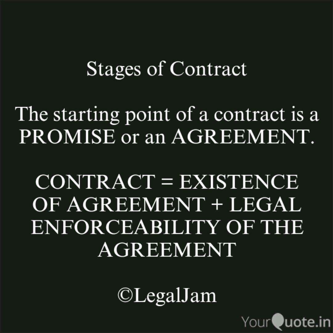 Quotes On Agreement Stages Of Contract The Quotes Writings Khushboo Gothi
