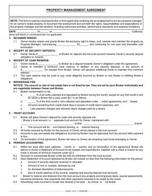 Real Estate Broker Employment Agreement The Property Management Agreement Authority To Operate Rental