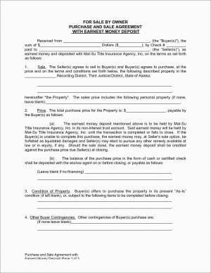 Real Estate Purchase Agreement Form House For Sale Owner Contract Template Free Unique Real Estate