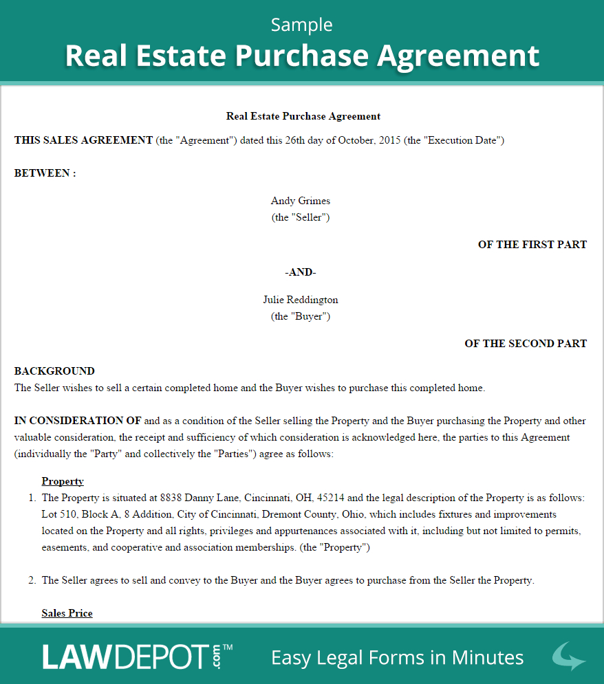 Real Estate Purchase Agreement Form Real Estate Purchase Agreement Form 9 Things You Should Do Grad