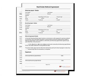 Referral Fee Agreement Form Realtor Referral Form Free Download Referralexchange