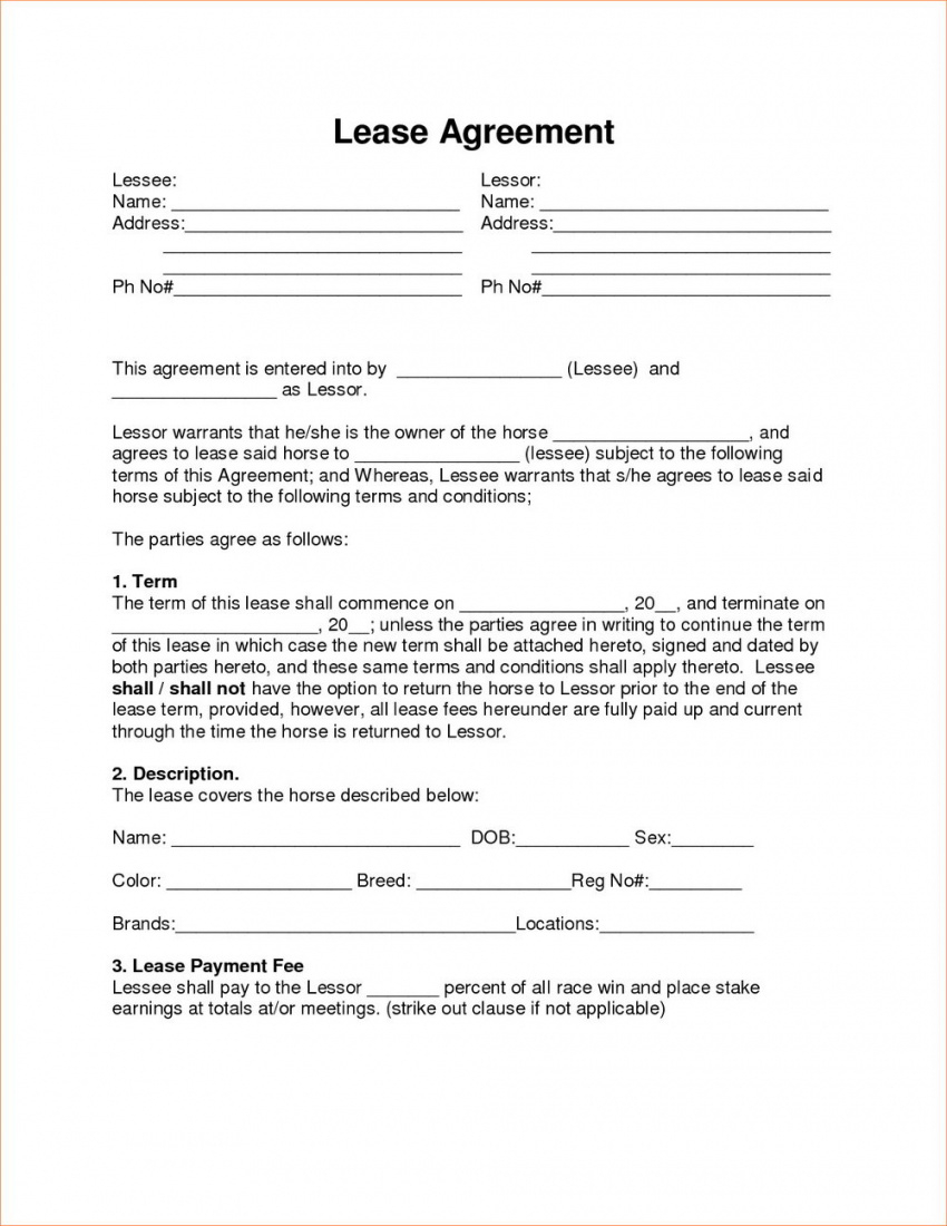 Rent To Own Agreement Sample Printable 024 Template Ideas Rent To Own Agreement Inspirational