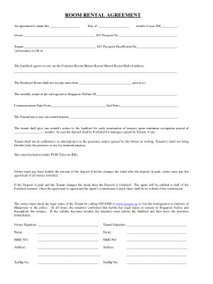 Rental Agreement Contract 006 House Rental Contract Template Homee Agreement Forms Washington