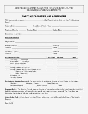 Rental Agreement Contract Printable Best Photos Of Agreement Form Template Blank Contract