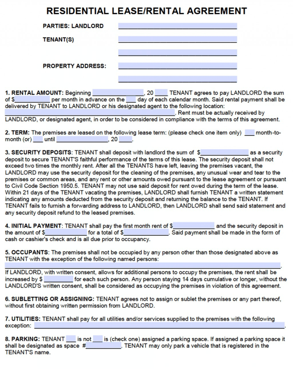 Rental Agreement Pa 013 Rental Agreement Template Pdf Ideasers Lease Pa Best Of New