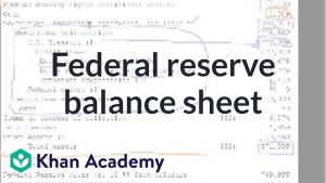 Repurchase Agreement Example Federal Reserve Balance Sheet Video Khan Academy