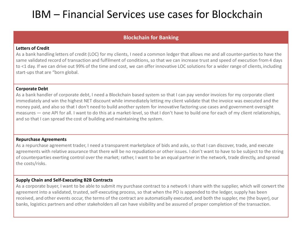 Repurchase Agreement Example Making Blockchain Real For Business Presented V Ppt Download
