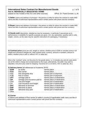 Sales Representative Agreement Template Free Pdf Model Contract For International Sales Transactions