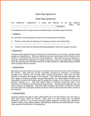 Sales Representative Agreement Wholesale Purchase And Sale Agreement 94885 6 Sales Representative