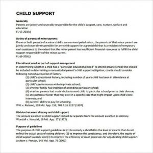 Sample Child Support Agreement Child Support Agreement 43092 Well Child Support Agreement Letter