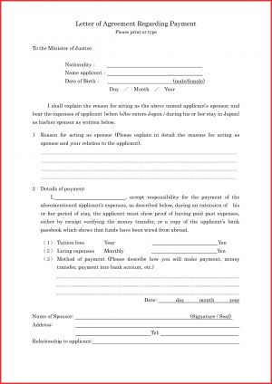 Sample Child Support Agreement Voluntary Child Support Agreement Letter Between Parents Sample
