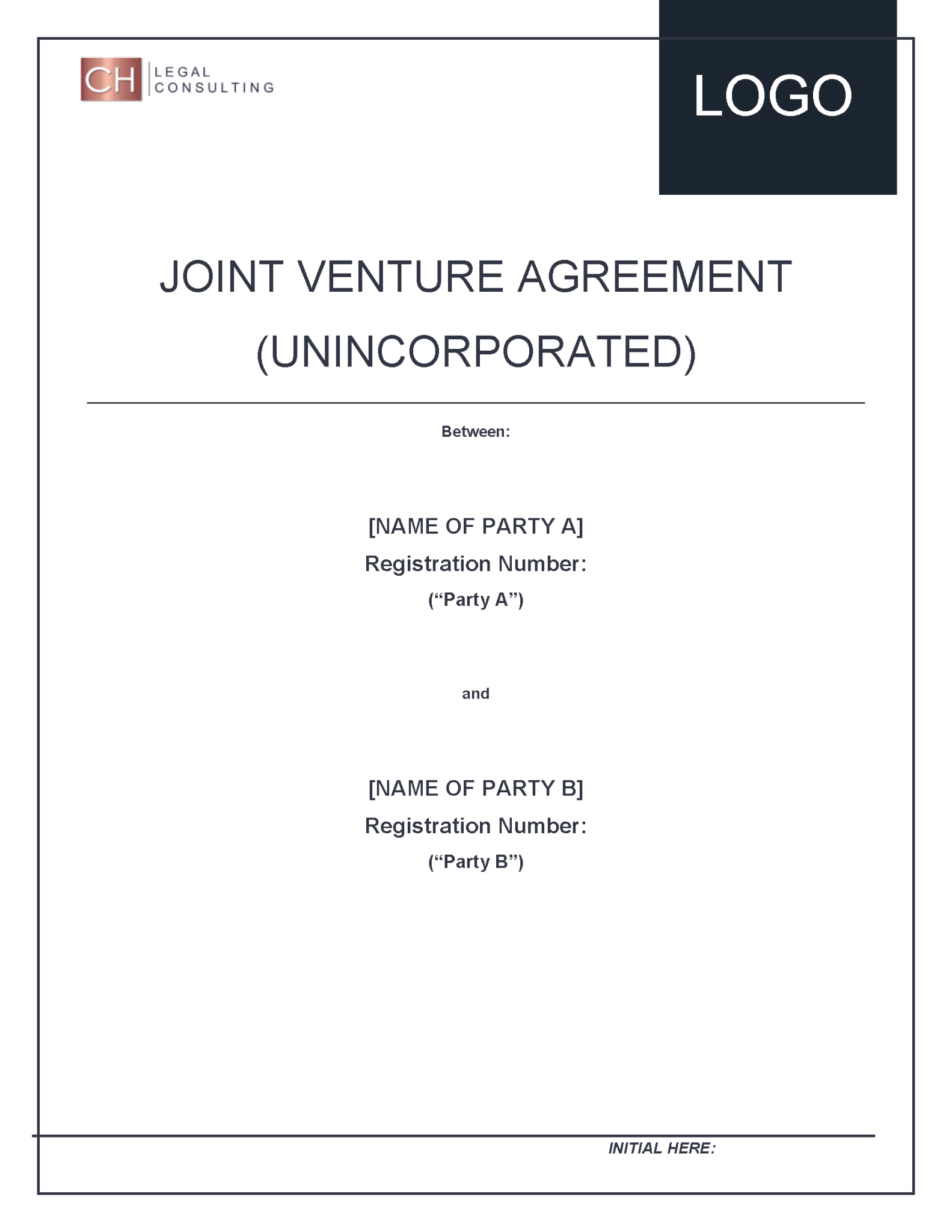 Sample Joint Venture Agreement Between Two Companies Joint Venture Agreement Partnership Precedents