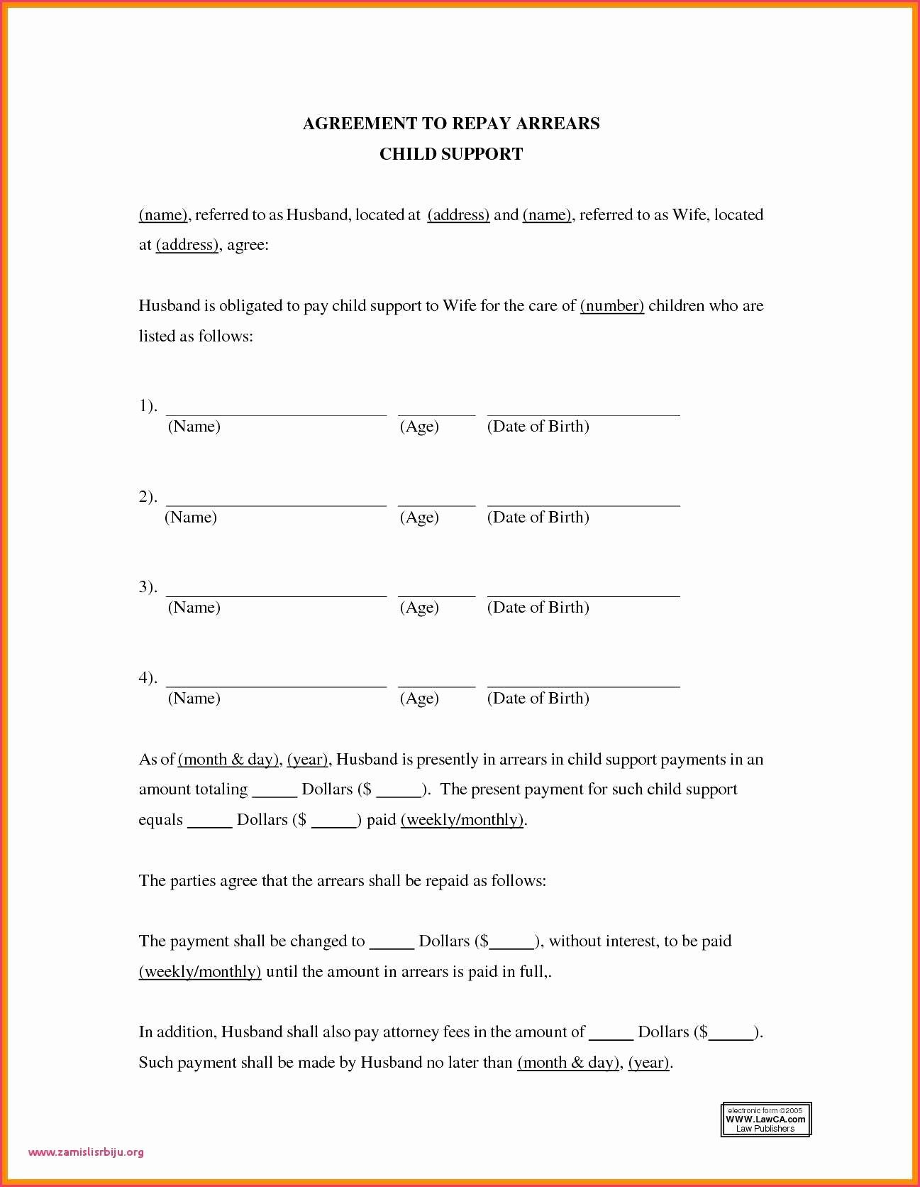 Sample Of Child Custody Agreement 99 Voluntary Child Support Agreement Form Free Agreement