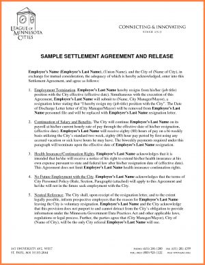 Sample Settlement Agreement Sample Mediation Settlement Agreement 87486 4 Settlement Agreement