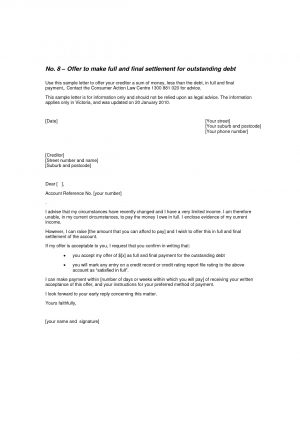 Sample Settlement Agreement Settlement Agreement Letter Template Examples Letter Templates
