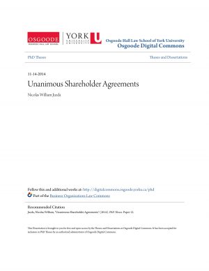 Sample Shareholder Agreement S Corp Unanimous Shareholder Agreements