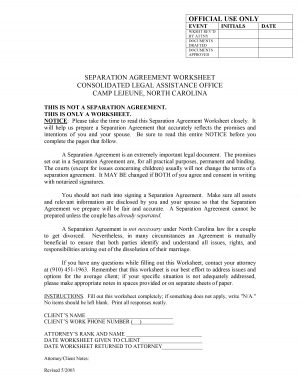 Separation Agreement Template Nc Separation Agreement Template