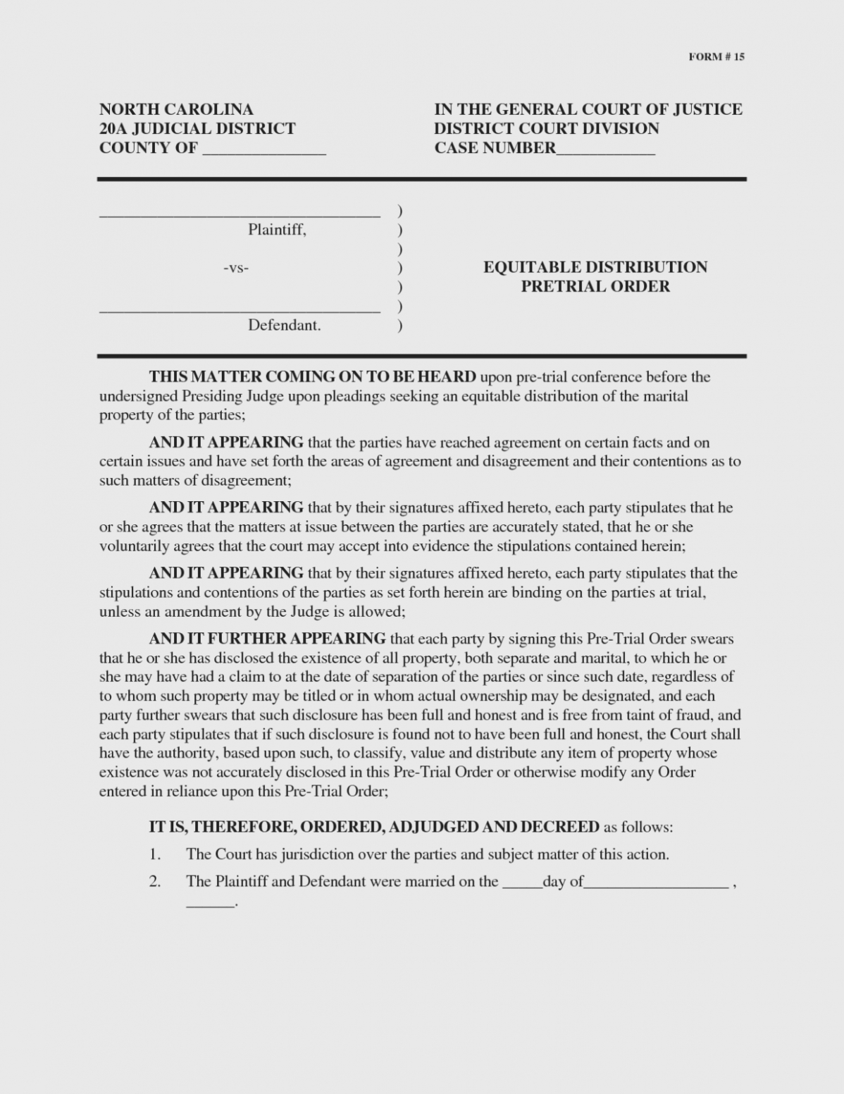 Separation Agreement Template Nc Separation Agreement Template Nc Best Of 13 Best Of Sample Form