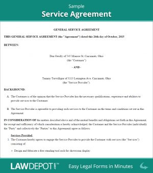 Service Agreement Terms And Conditions It Service Contract Template Ataumberglauf Verband