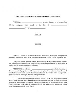 Shared Driveway Agreement Shared Driveway Agreement Template Fill Online Printable