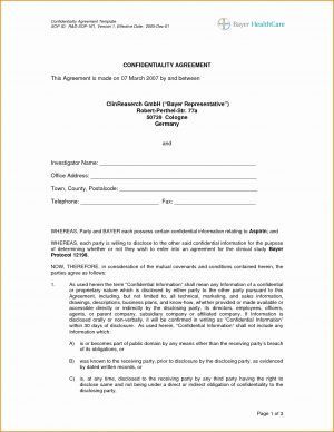 Simple Confidentiality Agreement 012 Template Ideas Confidentiality Agreement Free Simple Non