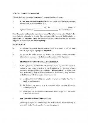 Simple Confidentiality Agreement 9 Audit Confidentiality Agreement Examples Pdf Examples