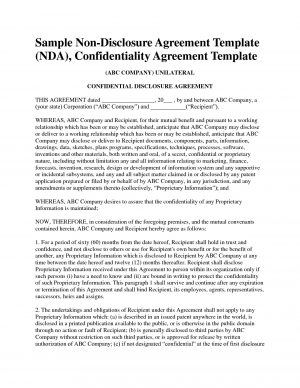 Simple Confidentiality Agreement Business Sale Confidentiality Agreement Template Anti Grav