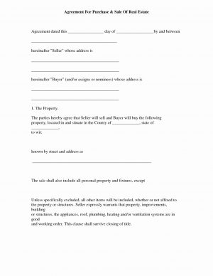 Simple Sales Agreement Template Real Estate Contract Template Lovely Simple Real Estate Purchase