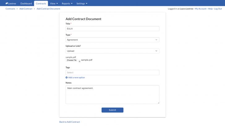 Software Agreement Contract Using The Contract Hierarchy Contract