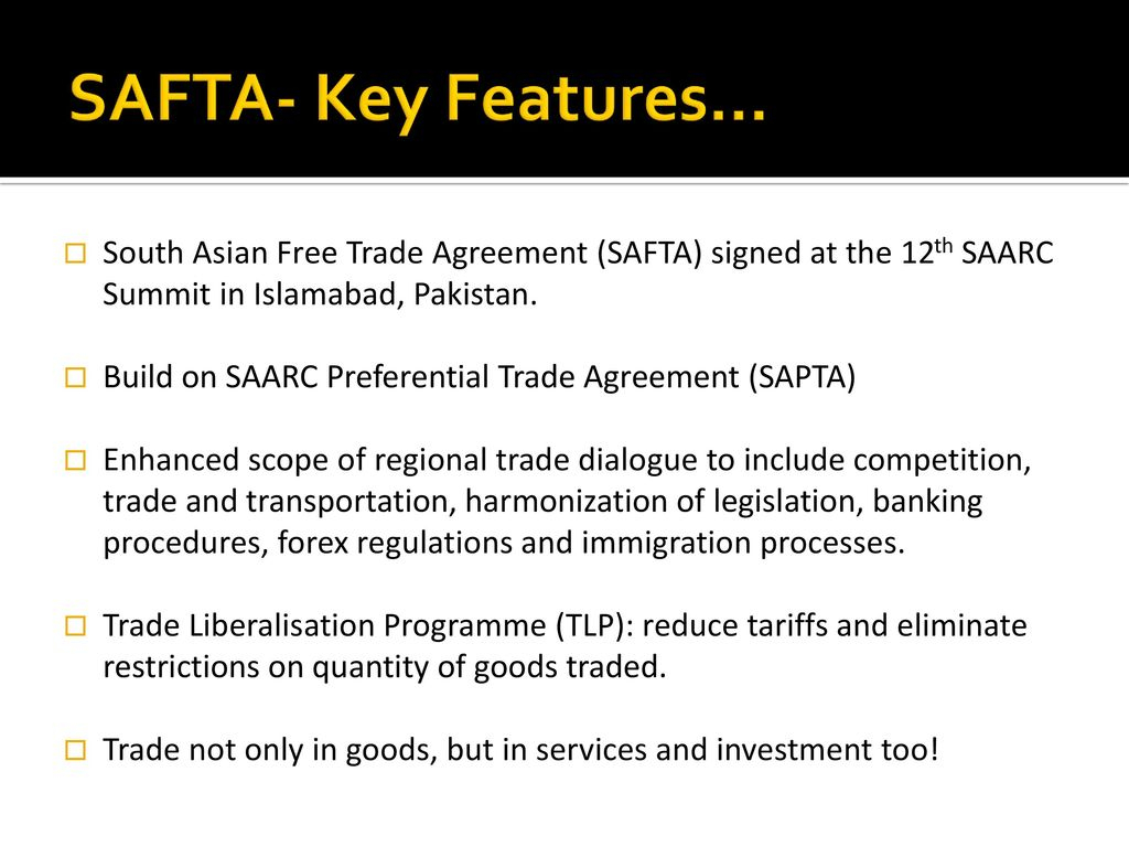 South Asian Preferential Trade Agreement Saarc And South Asian Trade Ppt Download