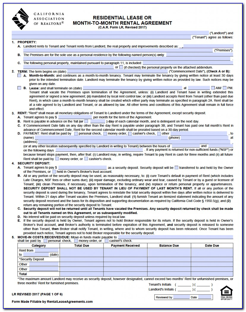 Spanish Lease Agreement Rental Agreement Form California In Spanish Form Resume Examples