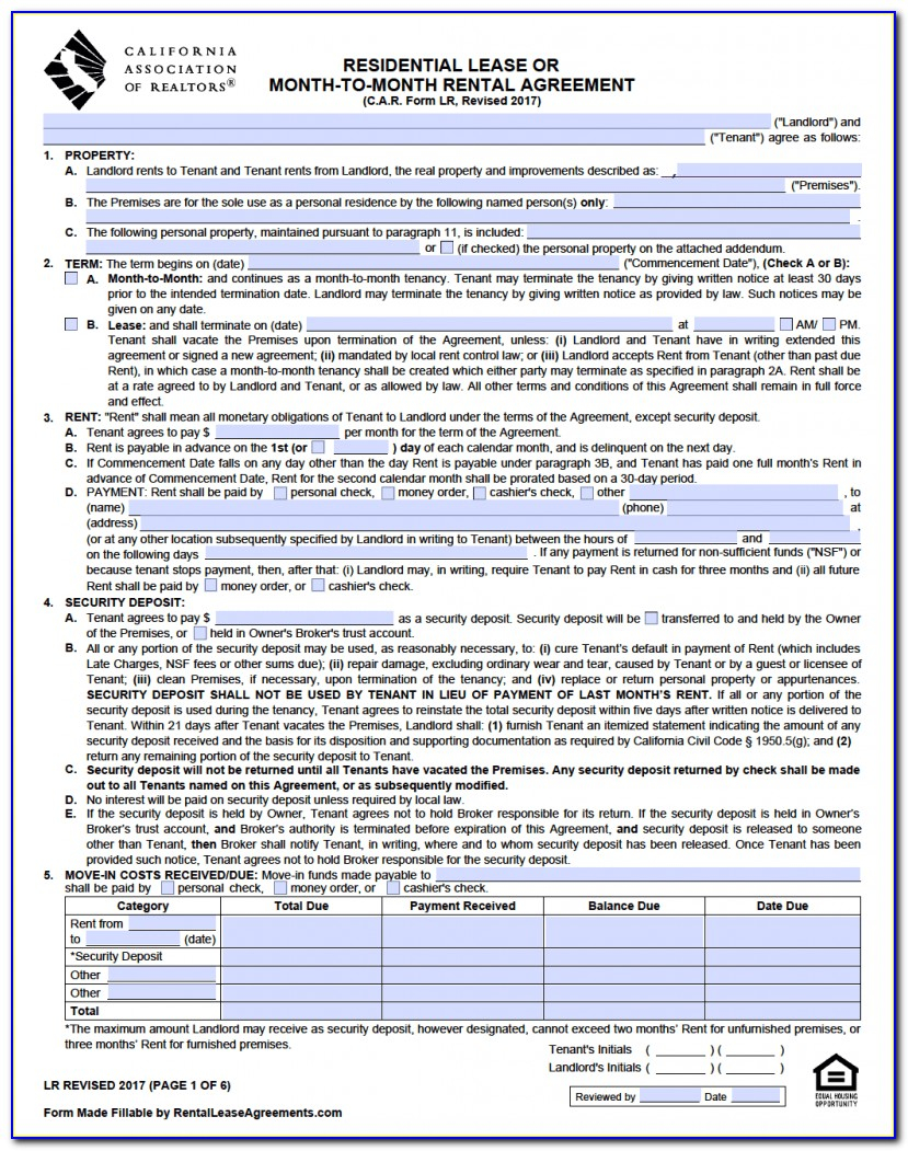 Free Printable Rental Application In Spanish 4988