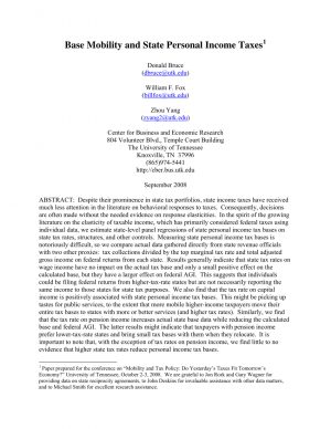 State Tax Reciprocity Agreements Pdf Base Mobility And State Personal Income Taxes